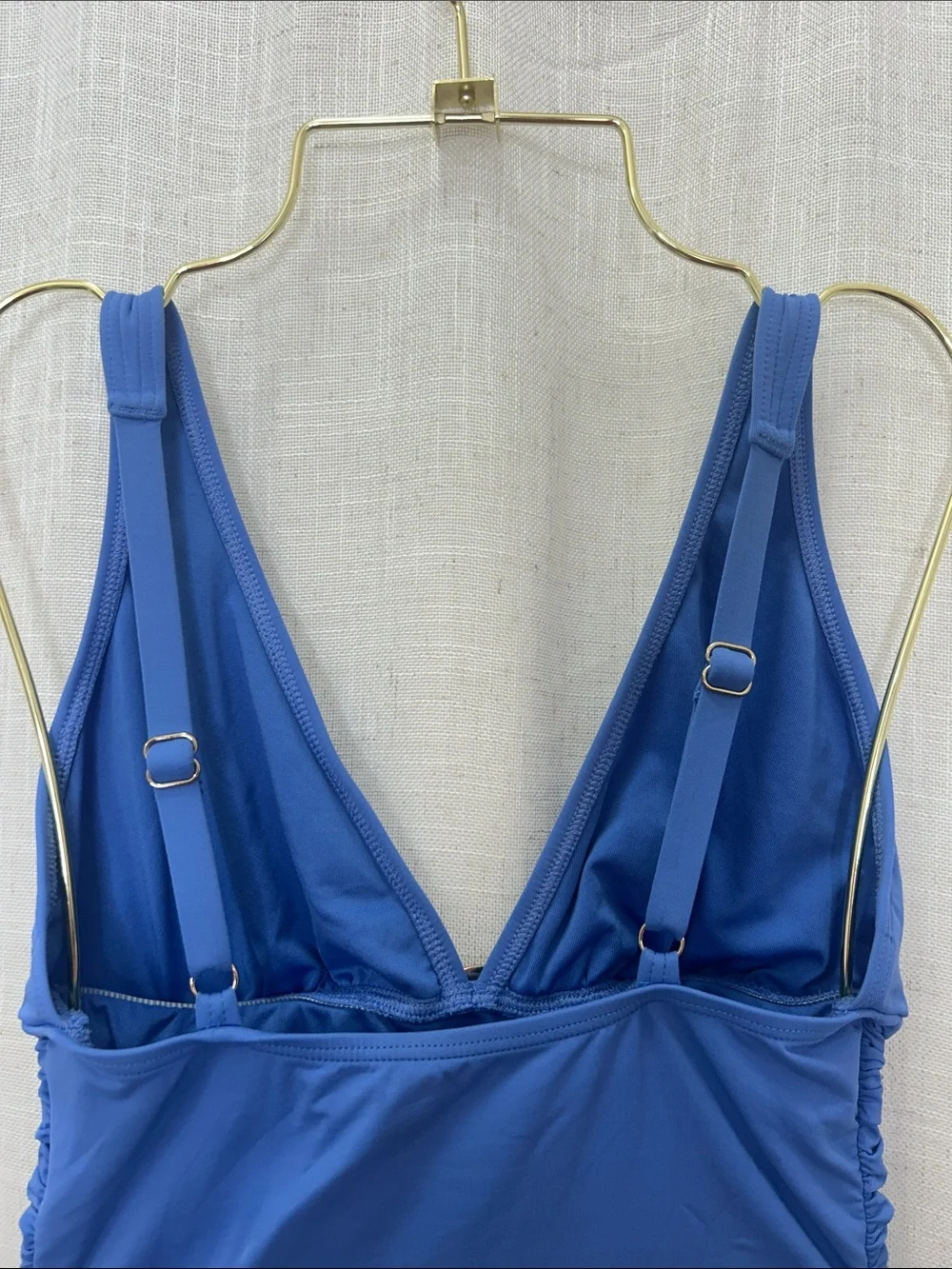 Michael Kors Royal Blue One-Piece Swimsuit with Front Ring Detail Size 8